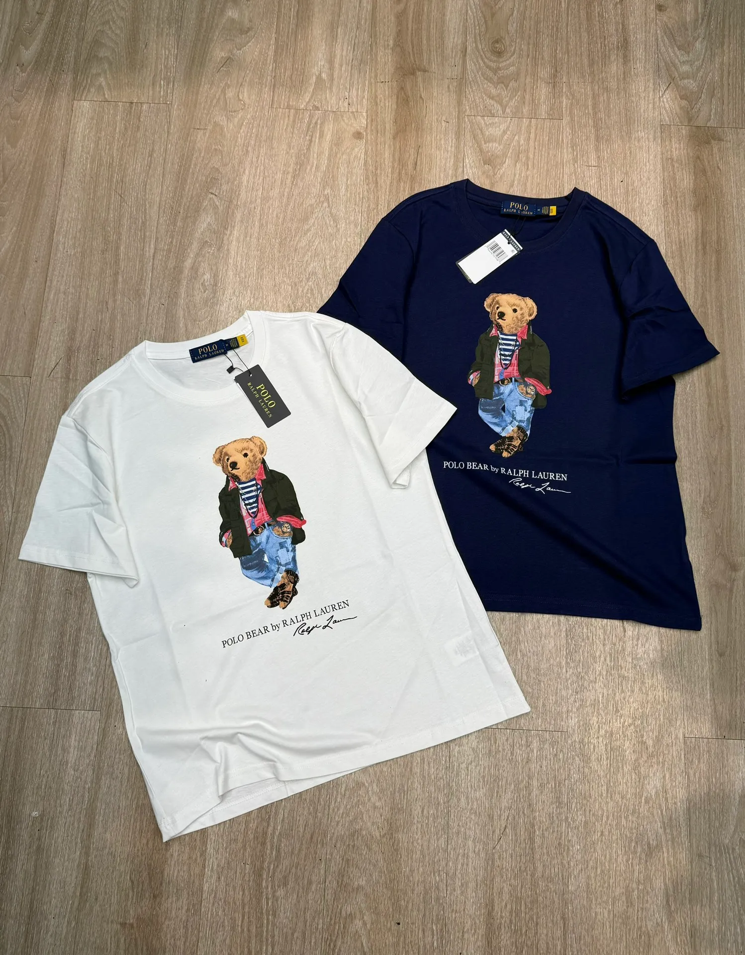 🅿️138 L33 #Ralph Lauren Ralph Lauren•New bear print round neck T-shirt ✅✅✅Ready stock Focus on quality Feel free to compare Size: XS S M L Color: White Navy
